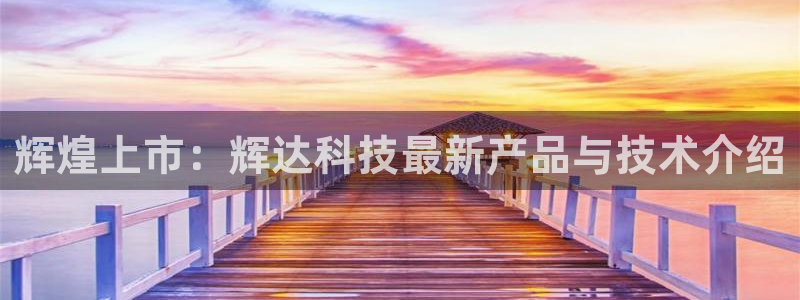 威九国际app：辉煌上市：辉达科技最新产品与技术介绍