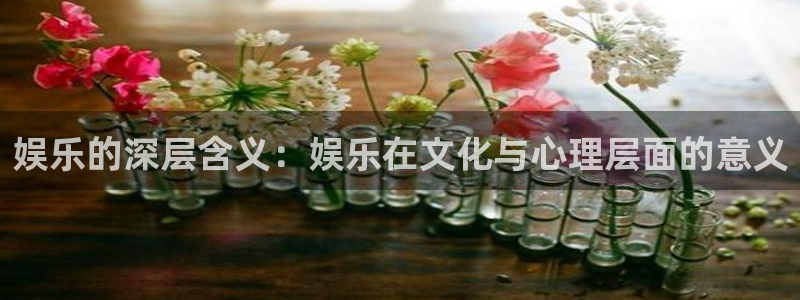 威九国际.com：娱乐的深层含义：娱乐在文化与心理层面的意义